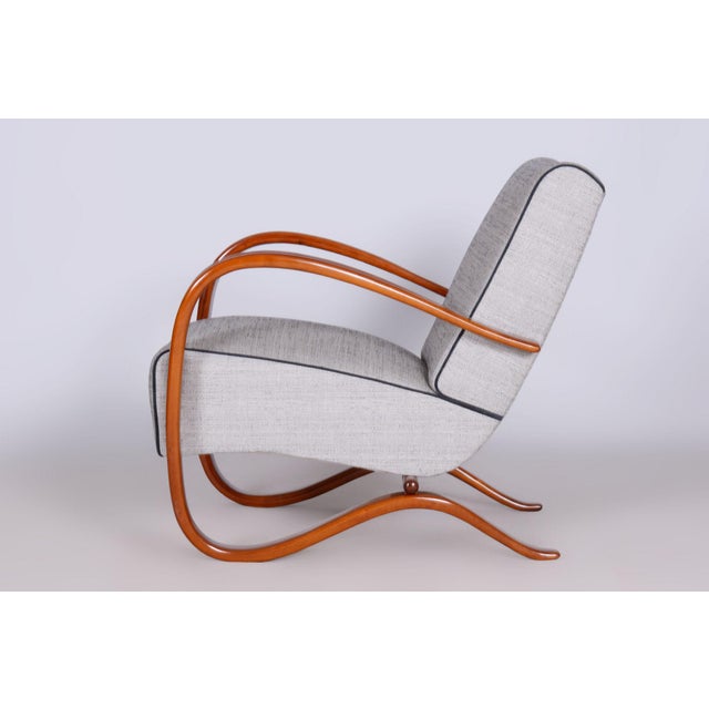 Czech Art Deco H-269 Armchairs attributed to J. Halabala for Up Závody, 1930s, Set of 2 For Sale - Image 6 of 12