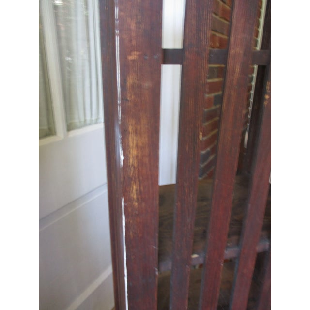 Early 1900s Antique Arts and Craft Mission Solid Oak Bookcase For Sale - Image 12 of 12