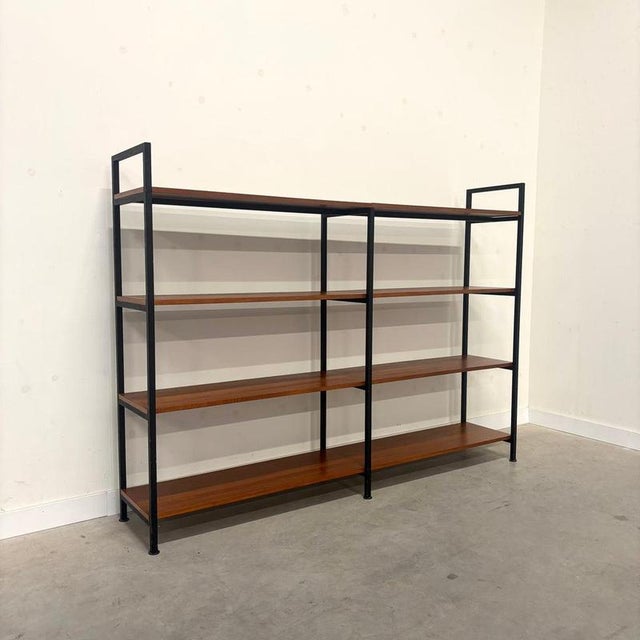 Teak Bookcase or Room Divider, 1960s For Sale - Image 3 of 16