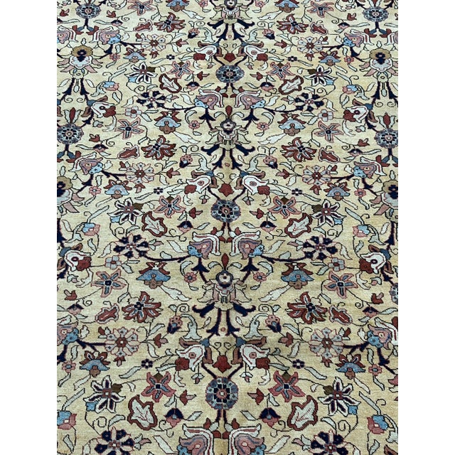 Vintage Persian Tabriz Wool Rug 7’7” X 10’11” For Sale - Image 4 of 7