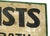 1930s Tourists Rooms Bath Cabins Double-Sided Painted Metal Sign 30” X 17.5” For Sale In Boston - Image 6 of 8