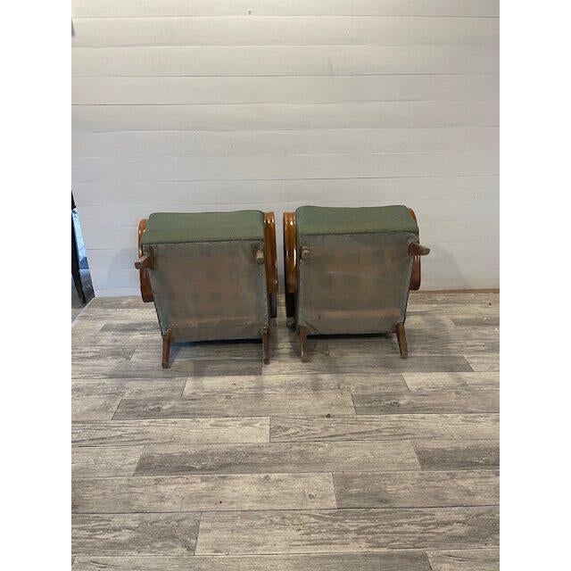 1920s Art Deco Model C Mad-Man Relax Chairs from Jidrich Halabala, 1930s, Set of 2 For Sale - Image 5 of 6