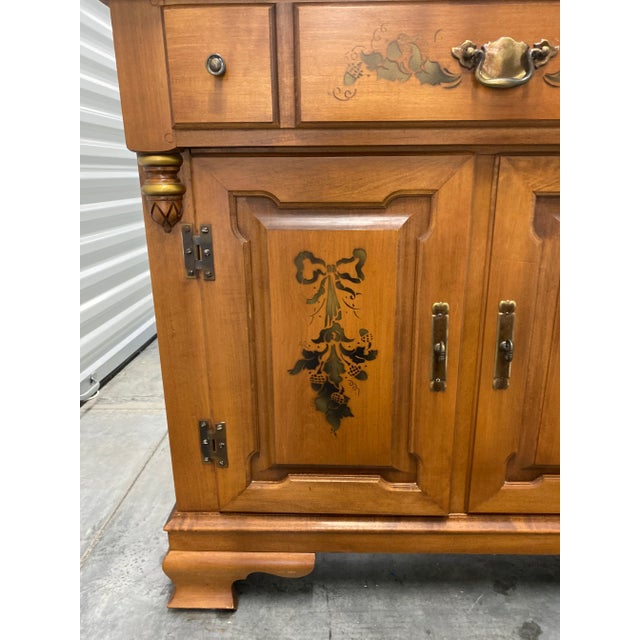 1990s Storage Cabinet Commode Solid Hard Rock Maple by Tell City Hall For Sale - Image 5 of 11