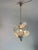 Venetian 3-Light Chandelier with Murano Glass Flowers, 1970s For Sale - Image 4 of 8