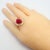 1960s Van Cleef & Arpels Large Cabochon Burmese No Heat Ruby Diamond Gold Ring Gia, Size 6 For Sale - Image 14 of 15
