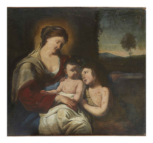 Madonna and Child with the Infant Saint John, 1600s, Oil on Canvas