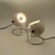 Italian Targetti Sankey Eyeball Lamps in White and Chrome, 1970s, Set of 2 For Sale - Image 15 of 16