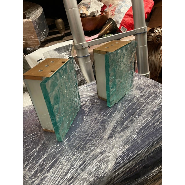 Metal Wall Lights by Fontana Arte and Max Ingrand, 1960s, Set of 2 For Sale - Image 7 of 8