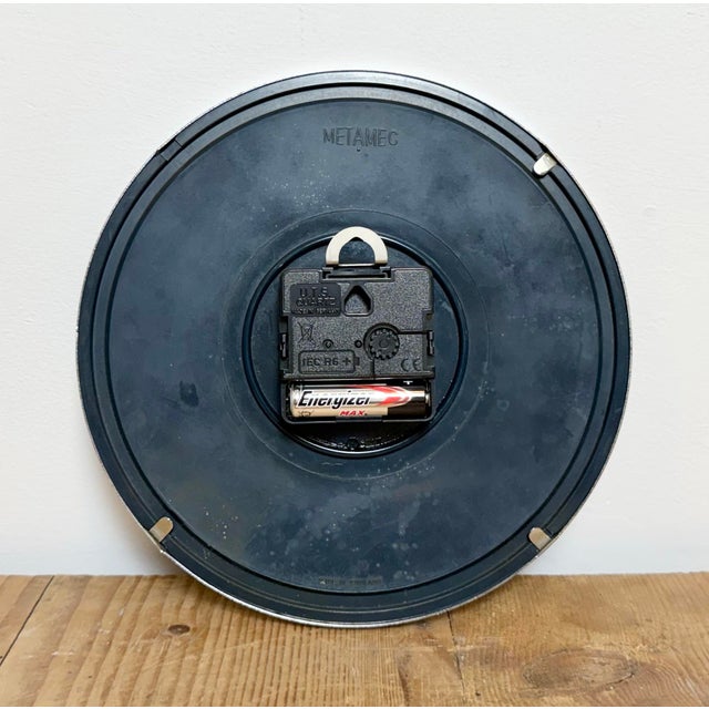 Vintage Dark Blue Wall Clock from Metamec, 1970s For Sale - Image 17 of 18