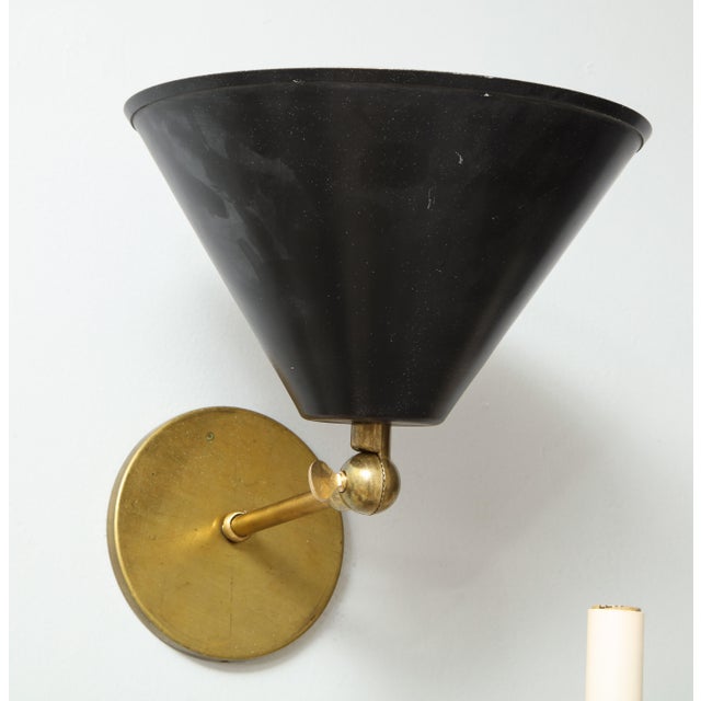 Not Yet Made - Made To Order Bespoke Brass Sconces Inspired by Midcentury Design - a Pair For Sale - Image 5 of 8