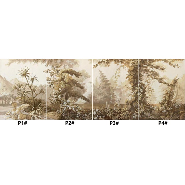 1: Commodity: Vintage Hand-Painted Tropical Jungle Wallpaper 2: Handicrafts: 100% handmade and hand-painted. 3:...