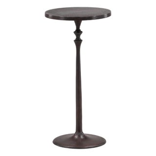 Metal Mini Round Side Table For Sale