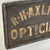 Optician Large Antique Double Sided Gilt on Black Wood Trade Sign For Sale - Image 4 of 11