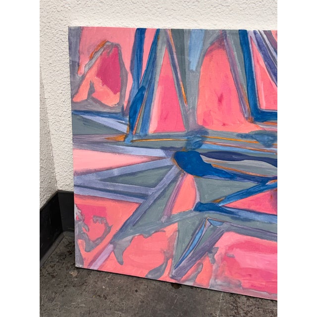 Abstract Acrylic on Canvas Painting, Circa 2010 For Sale - Image 4 of 12