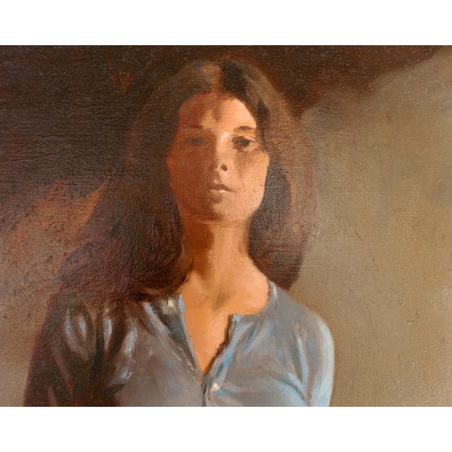 Geoffrey Lewis "The Babysitter" Oil on Board Painting For Sale - Image 4 of 17