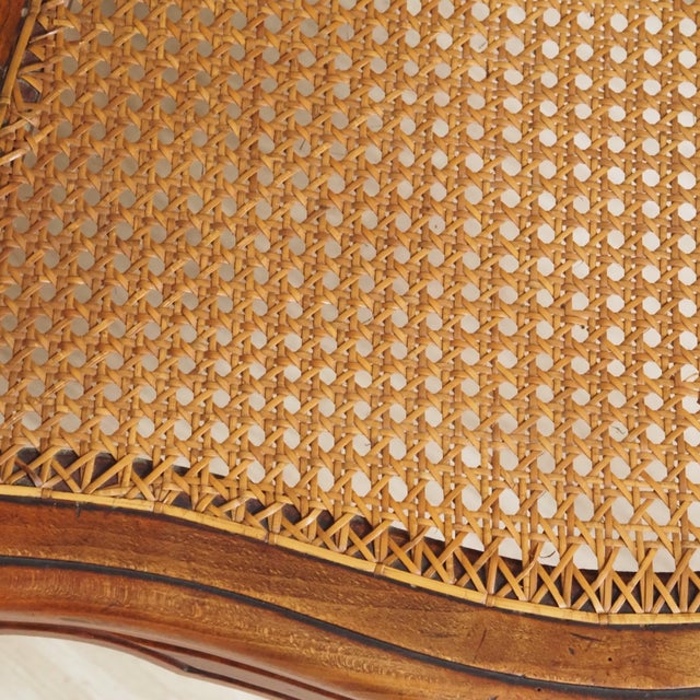 Art Nouveau Armchair in Walnut with Viennese Caning, 1900 For Sale - Image 4 of 12