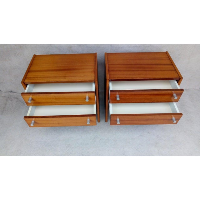 Bedside Tables by Jindřich Halabala for Up Závody, 1970s, Set of 2 For Sale - Image 9 of 14
