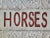 Handpainted Vintage 'Horses for Sale' Wooden Sign For Sale - Image 4 of 4