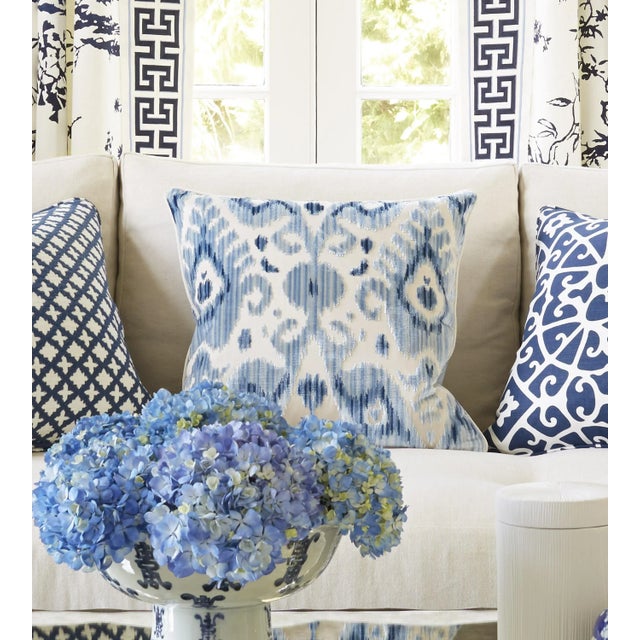 Contemporary The House of Scalamandré Tashkent Velvet Pillow, Pacific For Sale - Image 3 of 3