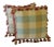 Plaid Pillows With Tassels - A Pair For Sale