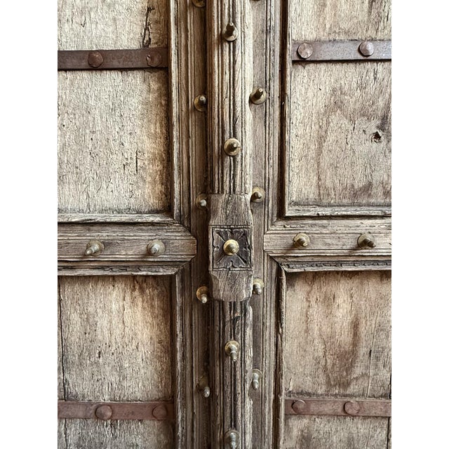 Early 20th Century Antique North Indian Set of Two Doors For Sale - Image 5 of 6