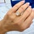 14k Yellow Gold 2.86ct Cushion Cut Lab Grown Diamond Hidden Halo Engagement Ring, Size 7.75 For Sale - Image 9 of 10