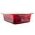 Metal Vintage French Le Creuset Cerise Enameled Cast-Iron Rectangular Roaster For Sale - Image 7 of 12