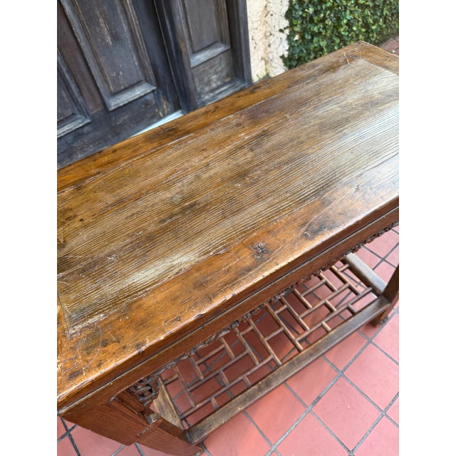 Wood Old Asian Console Table For Sale - Image 7 of 8