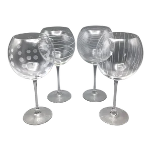 Mikasa Balloon Wine Glasses - Assorted Set of 4