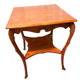 1900s Carved Side Table For Sale