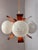 White and Orange Chandelier by Richard Essig For Sale - Image 11 of 11