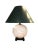 Vintage Coy Fish Relief Lamp With Green Shade For Sale - Image 10 of 10
