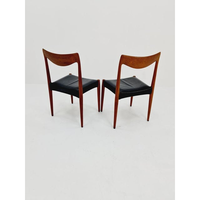 Vintage Norwegian Teak & Leather Chair by Rastad & Relling, 1960s For Sale - Image 5 of 9