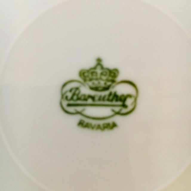 1930s Bareuther Waldsassen German Fruit Plates With Gold Trim - Set of 3 For Sale - Image 12 of 13