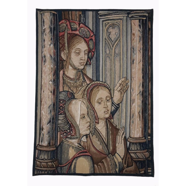 Textile Two Renaissance Style Tapestries - Story of David and Bethsabee For Sale - Image 7 of 11
