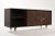 Brown Mid Century Modern Dark Walnut Credenza, C. 1950s For Sale - Image 8 of 13