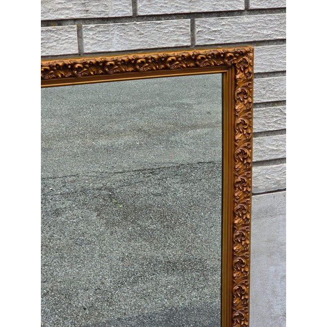 1940 Gilded Hollywood Wall Mirror. For Sale - Image 15 of 15