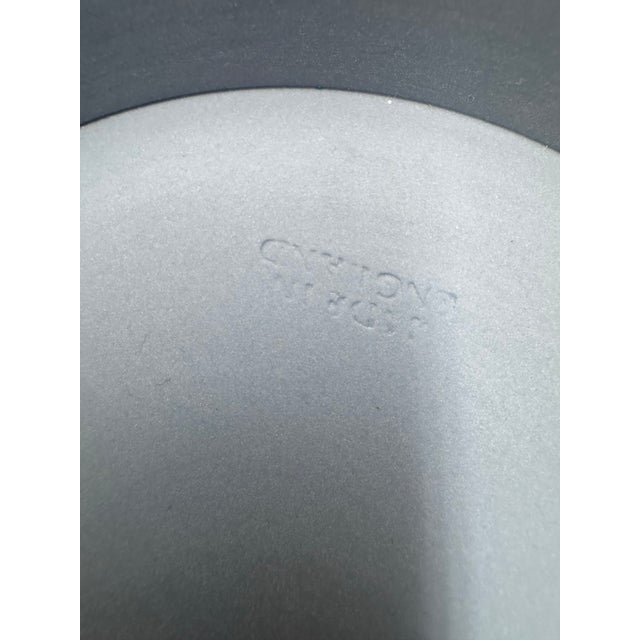 Classic vintage Wedgwood Jasperware bowl with Greek nymphs motif. Lovely blue with white relief details. Stamped Wedgwood,...