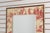 French Chintz Crackle Painted Red and Cream Wall Mirror For Sale - Image 3 of 13