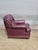 Late 20th Century Late 20th Century Hancock & Moore Burgundy Leather Club Chair Arm Chair W Match Ottoman Made in the Usa For Sale - Image 5 of 14