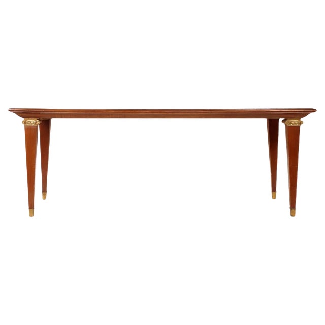 Walnut & Inlaid Maple Dining Table by Paolo Buffa for Palazzi del Mobile, 1950s For Sale