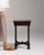 Brown 19th Century France Deep Walnut Brown Carved Barley-Twist Pedestal Side Table For Sale - Image 8 of 11