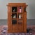 Brown Crafters and Weavers Mission 1 Door Bookcase With Side Shelves For Sale - Image 8 of 12