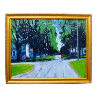 Americana Oil Painting, Contemporary Landscape For Sale
