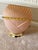Metal Pair of Vintage 1980s Art Deco Revival Shell Table Lamps - Peachy Pink With Pleated Shades For Sale - Image 7 of 8