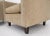 Pair Deep Seat Oatmeal Fabric Upholstery Contemporary Lounge Chair on Dowel Legs For Sale - Image 12 of 13