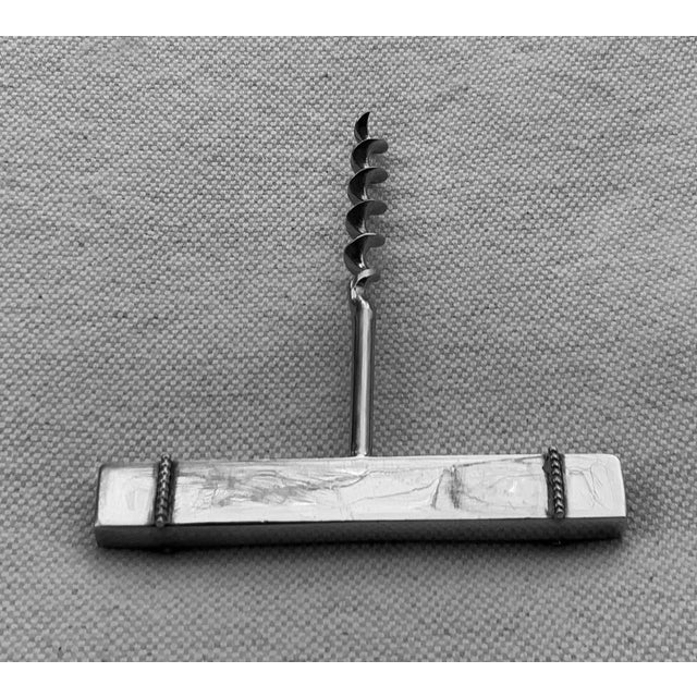 Mid-Century Royal Hickman Danish Modern Silver Plated Copper Corkscrew For Sale - Image 9 of 9