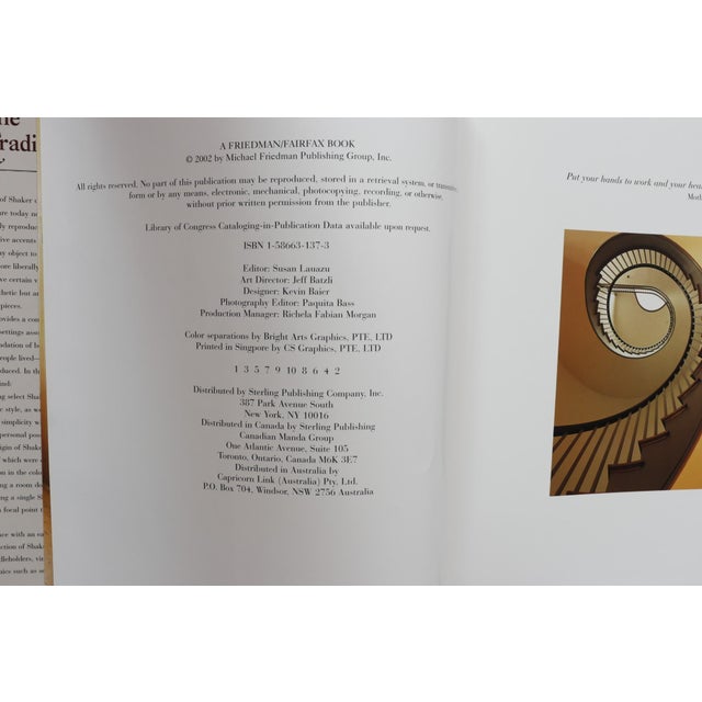 In the Shaker Tradition by Lesley Duvall & Sharon Duane Koomler. Hardcover book with dustjacket, published in 2002 by...