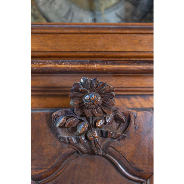 French Louis XV Period Walnut Longcase Clock from the Rhône Valley, circa 1760 For Sale - Image 15 of 16