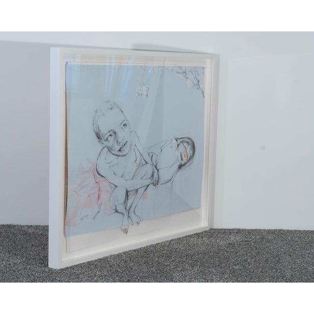 Contemporary Untitled (Two Figures), 2007, Original Jennifer Poon Framed Artwork For Sale - Image 3 of 5